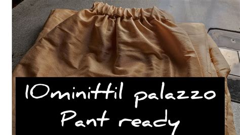 Simple Palazzo Pant Cutting And Stitching In Malayalam Youtube