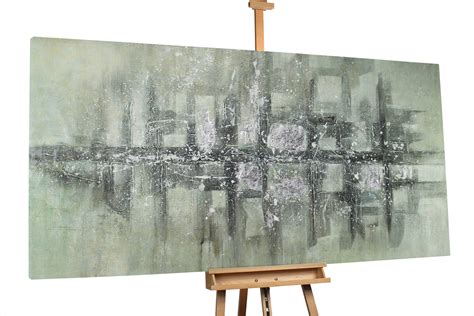 Acquista Pittura Ad Olio Xxl Motivo Astratto Grigio Kunstloft