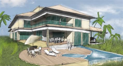 Perspective House Sketch at PaintingValley.com | Explore collection of ...