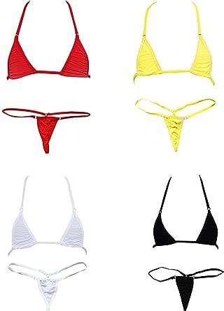 Amazon Adesugata Sexy Woman Bikini Small Top And Sexy G String