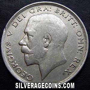 A George V British Silver Half Crown Silver Age Coins