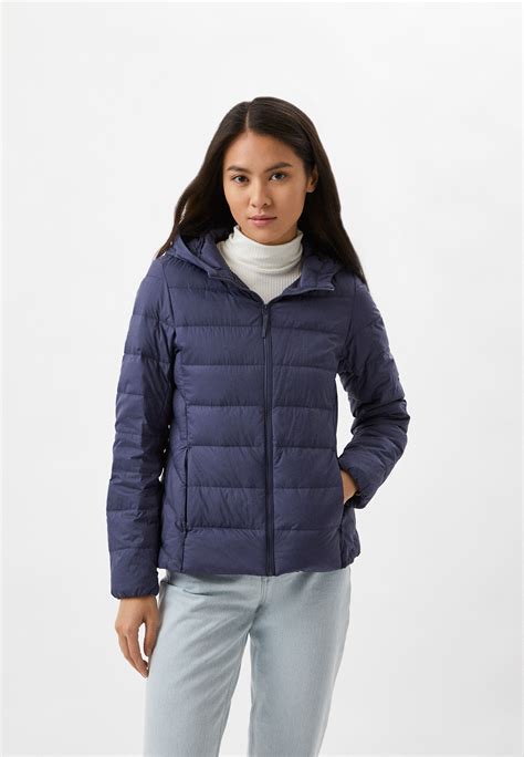 Пуховик UNIQLO ультралегкий, цвет: синий, RTLACE483201 — купить в ...