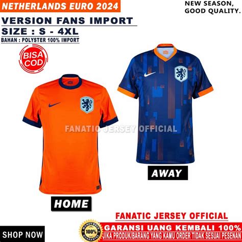 Jual JERSEY BELANDA EURO 2024 2025 HOME AWAY GRADE ORIGINAL VERSION