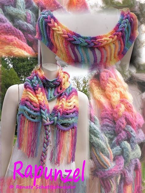 Kunterbunter Vogel Rapunzel Schal Das Sommerkult Teil Knit Scarf