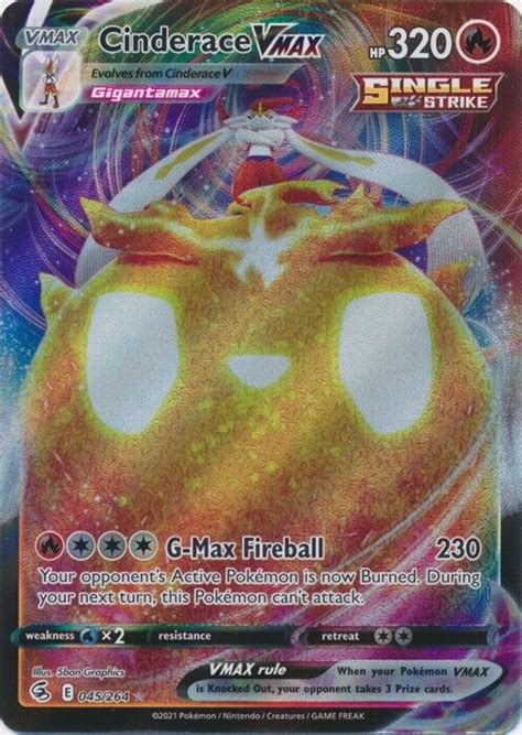 Cinderace VMAX 045 264 Ultra Rare Fusion Strike Pokemon TCG EBay