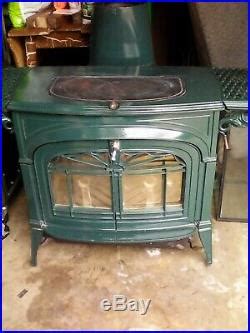 Vermont Castings Wood Stove Green | Cast Iron Stove