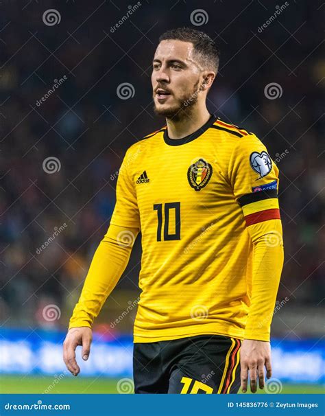 Belgium National Football Team Captain Eden Hazard Editorial Photo ...