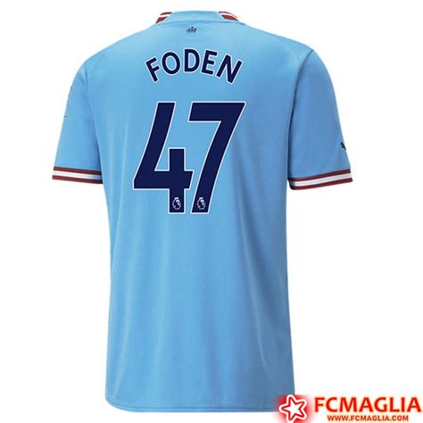 Nuova Maglie Calcio Manchester City FODEN 47 2022 23 Prima Basso Prezzo