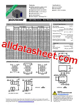 SRF1280A 150M Datasheet PDF Bourns Electronic Solutions