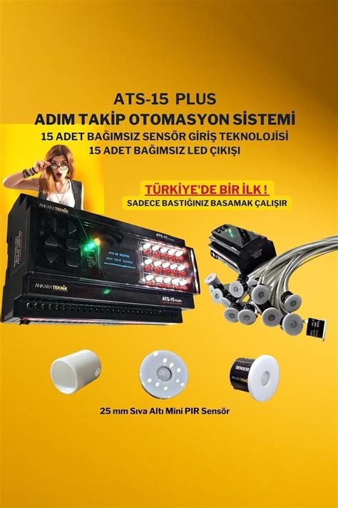 OEM Ats-15 Plus Akıllı Merdiven 15 Pır Sensörlü Bağımsız Çalışan Özel ...