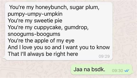 You are my honey bunch sugar plum - taiaaware