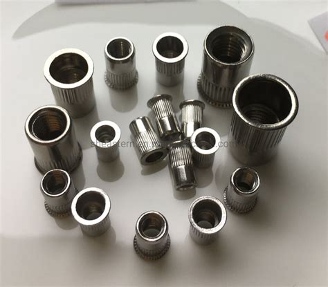 Stainless Steel Reduce Head Knurled Body Rivet Nut Flat Head Rivet