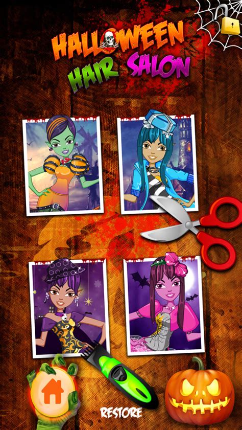 App Shopper: Kids New Halloween Hair Salon game for hair style makeover (Games)