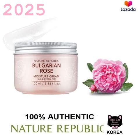 Korean Cosmetics Nature Republic Bulgarian Rose Moisture Cream 100ml Lazada Ph