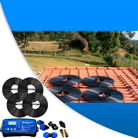 Qual A Melhor Placa De Aquecimento Solar Para Piscina - Kit Completo Placa Solar de Aquecimento para Piscina Girassol 4 Placas