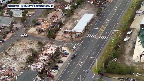 Drone video shows Panama City storm damage