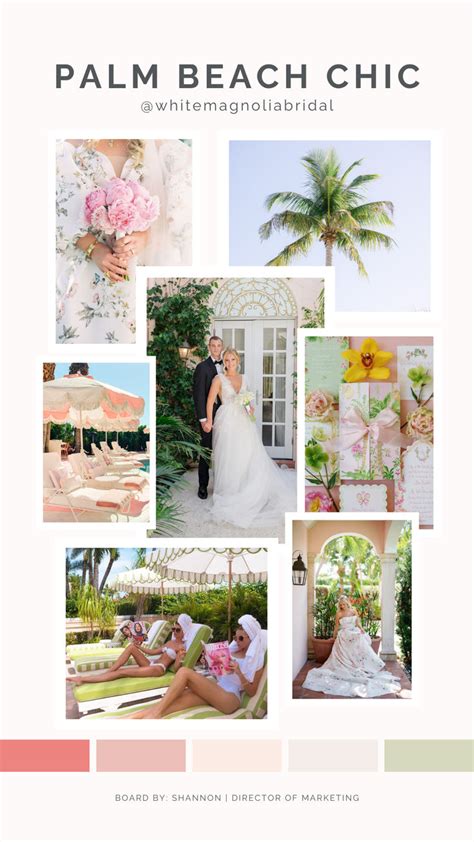 Palm Beach Chic Wedding Inspo White Magnolia Bridal In 2024 Wedding