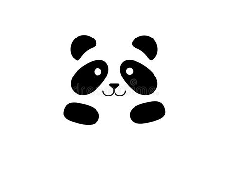 Cute Panda Bear Icon Stock Vector Illustration Of Black 139864709