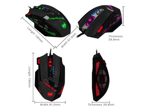 Zelotes C-12 4000 DPI High-Precision Programmable Laser Gaming Mouse ...
