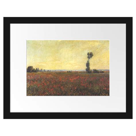 Rosalind Wheeler Gerahmter Kunstdruck Poppy Field I Von Claude Monet