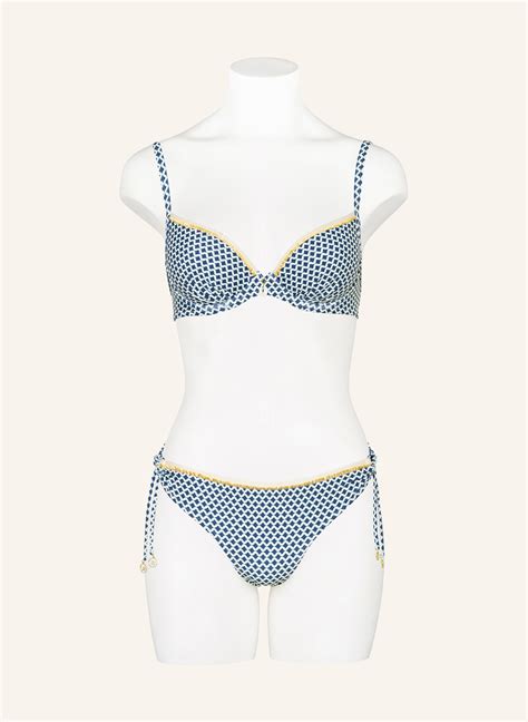 Watercult Triangel Bikini Hose NAUTIC CALL In Dunkelblau Creme