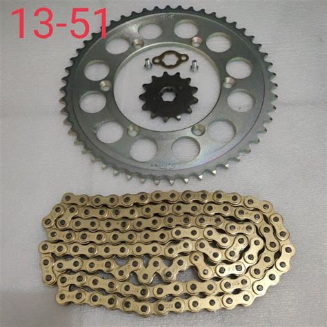 Honda Xlr Xr Chain And Sprocket Set Taiwan Made Shopee