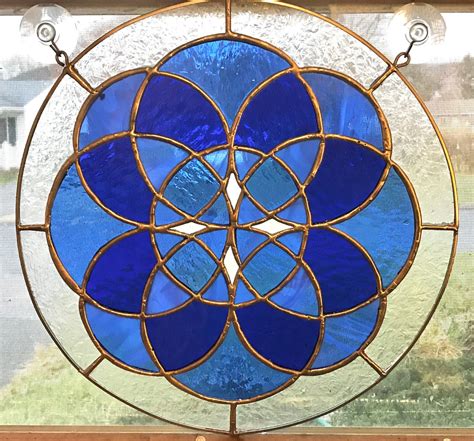 Customized Color Kaleidoscope Stained Glass Panel 14 Etsy