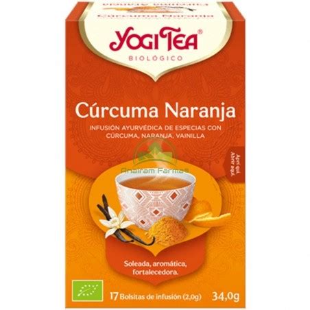 Yogi Tea Cúrcuma Naranja 17 Bolsitas