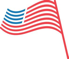 Usa flag colors and stars abstract wavy american Vector Image