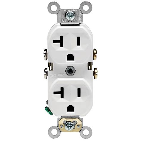 Leviton V Commercial Grade Duplex Outlet Receptacle White