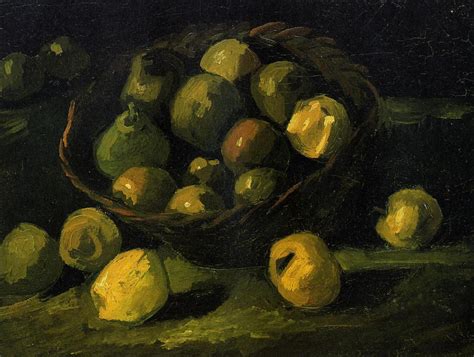 Reproducciones De Arte Vida Con Cesta De Manzanas 1885 De Vincent Van