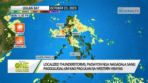 One Western Visayas Localized Thunderstorms Nagadala Sang Paggulugal