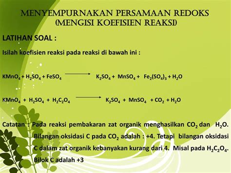 Penyetaraan Reaksi Redoks Ppt Download