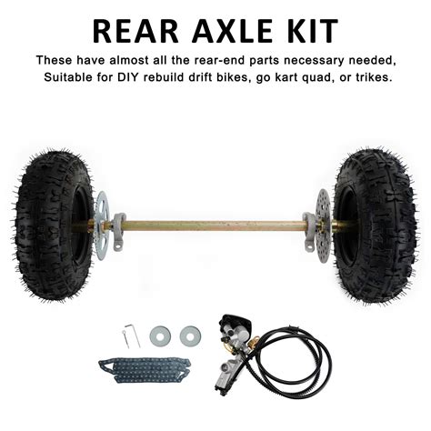 29 Rear Axle Assembly Complete Wheel Hub Kit For Go Kart Quad Trike