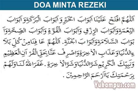 Bacan Doa Minta Rezeki Yang Berlimpah Berkah Dan Halal Yukampus