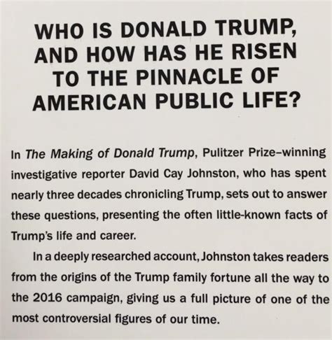 The Making Of Donald Trump De David Cay Johnston Collectible Very Good