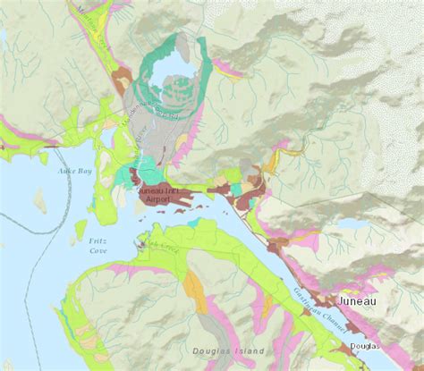 Surficial Geology ArcGIS Online JuneauNature