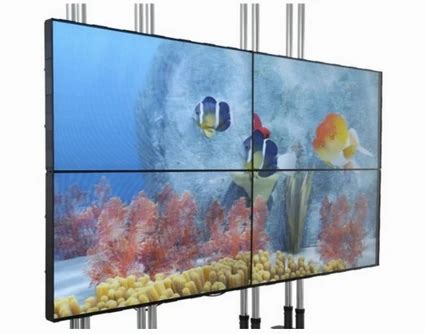 55"20mm DID led multi panel tv wall 2x2 digital signage advertising video wall, CCTV Monitor ...