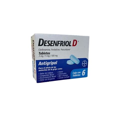 Desenfriol D Chlorphenamine Phenylephrine Paracetamol Mg Mg Mg