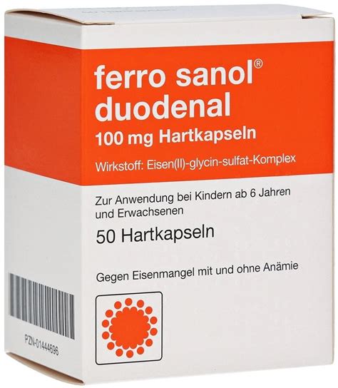 Ferro Sanol duodenal Kapseln (50 Stk.) ab 8,83 € (Mai 2024 Preise ...