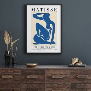 Henri Matisse Blue Nude Poster Matisse Exhibition Print Matisse Nu Bleu Poster Female Body
