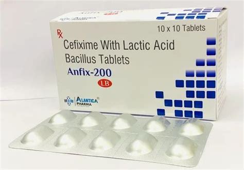 Anfix Lb Cefixime Mg Lactic Acid Bacillus Tablet At Rs Box