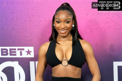 Normani Sexy Seen Showing Off Her Hot Cleavage In A Black Gown At The BET Soul Train Awards In
