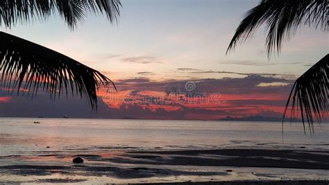 Sunset in Koh Samui stock image. Image of wonderful - 129015763