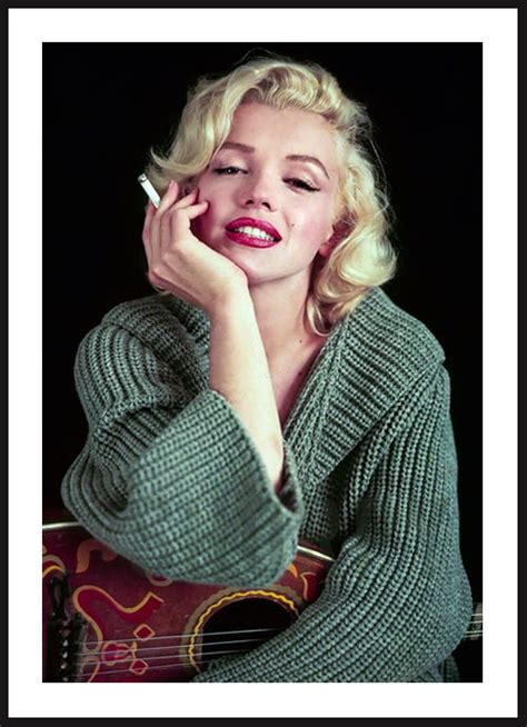 Poster Story Plakat Marilyn Monroe Z Gitar I Papierosem Wymiary