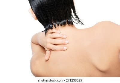 Back View Nude Woman Touching Her Stock Photo 232359418 Shutterstock