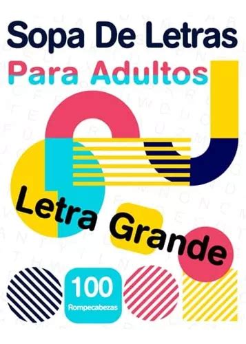 Libro Sopa De Letras Para Adultos Letra Grande Libros De S Cuotas