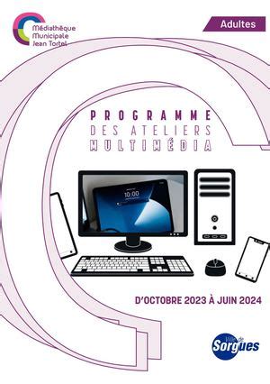 Calaméo Programme des Ateliers Multimédia 2023 2024