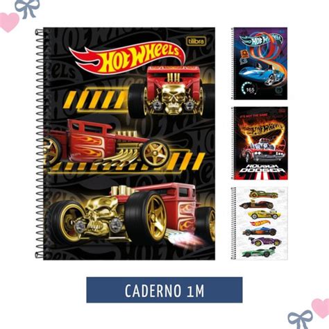 Caderno Tilibra Hot Wheels Matéria Capa Dura Espiral f MercadoLivre
