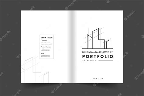 Premium Vector | Portfolio cover layout template and Interior cover design